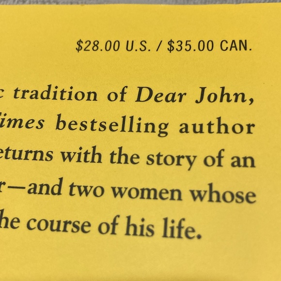 Like New Hardcover The Return by Nicholas Sparks - Picture 3 of 3